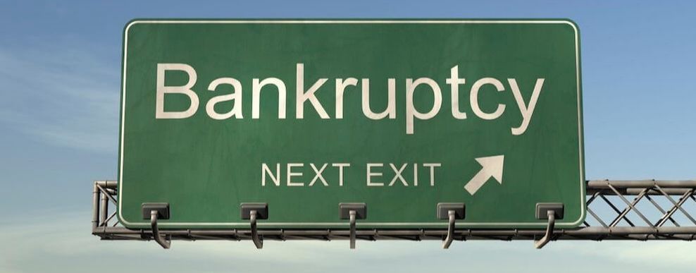 Bankruptcy Road Sign Picture